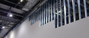 Jumbo stud partitioning systems hold a wide selection of standard and specialist boards, typically double thickness overcoming issues of fire resistance, sound and impact absorption. As a dry system there is less build time required with Jumbo stud partitioning than traditional concrete block walls.